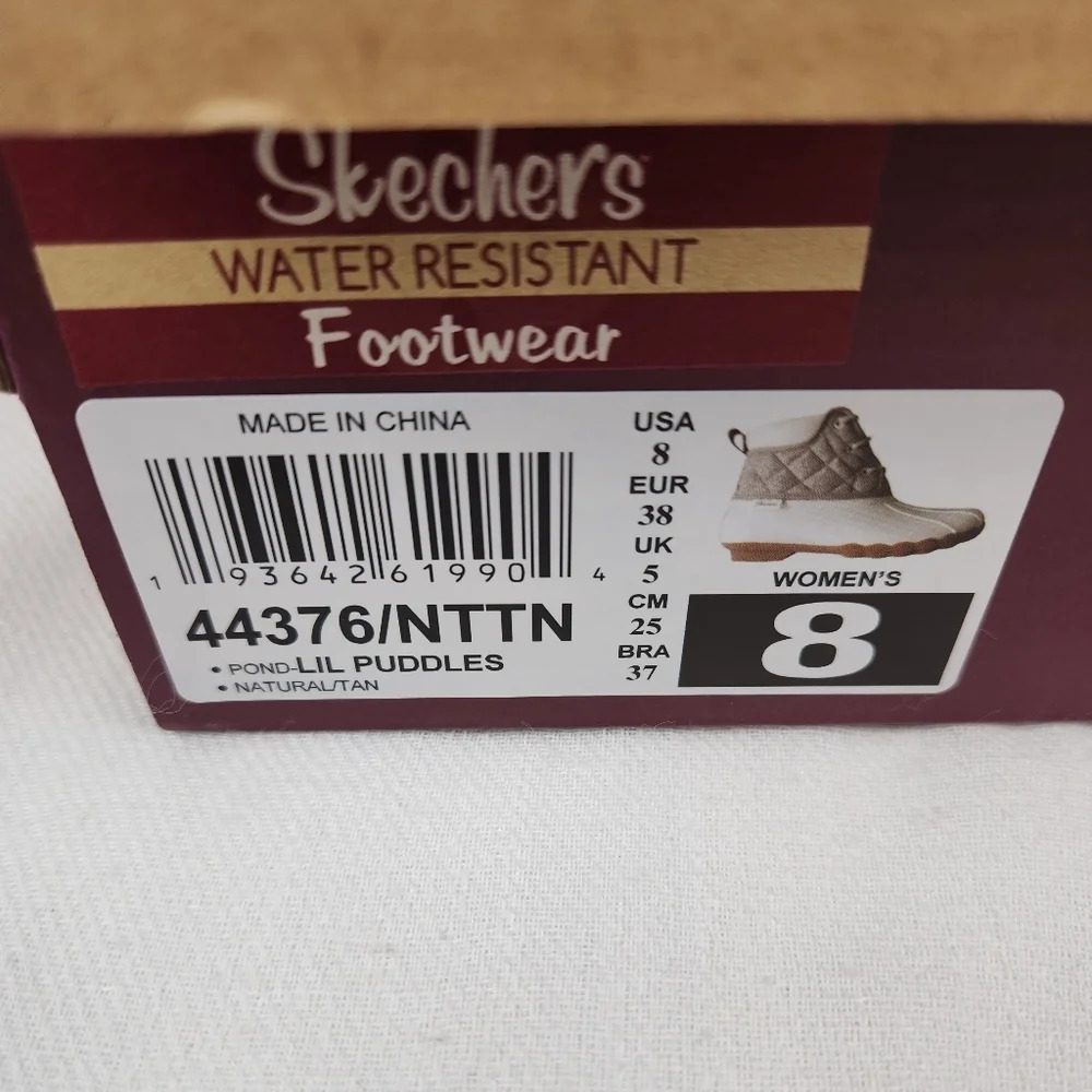 Skechers Waterproof Rubber Ankle Boots - Picture 9 of 10